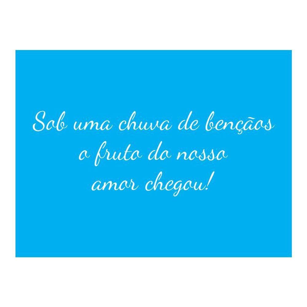 Stencil Tamako Nosso Amor Chegou - 15X20Cm - Ref A2969