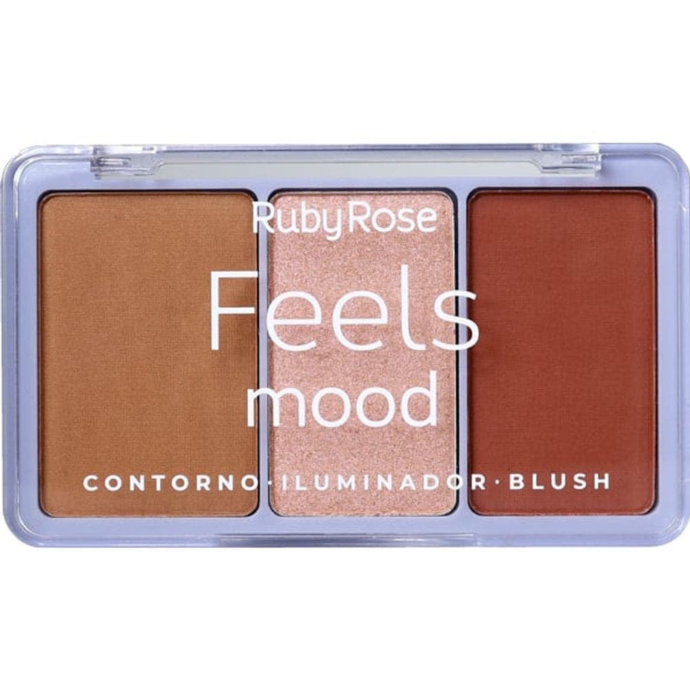 RubyRose Contorno Iluminador Blush Feels T30/I40/B100 HB7526