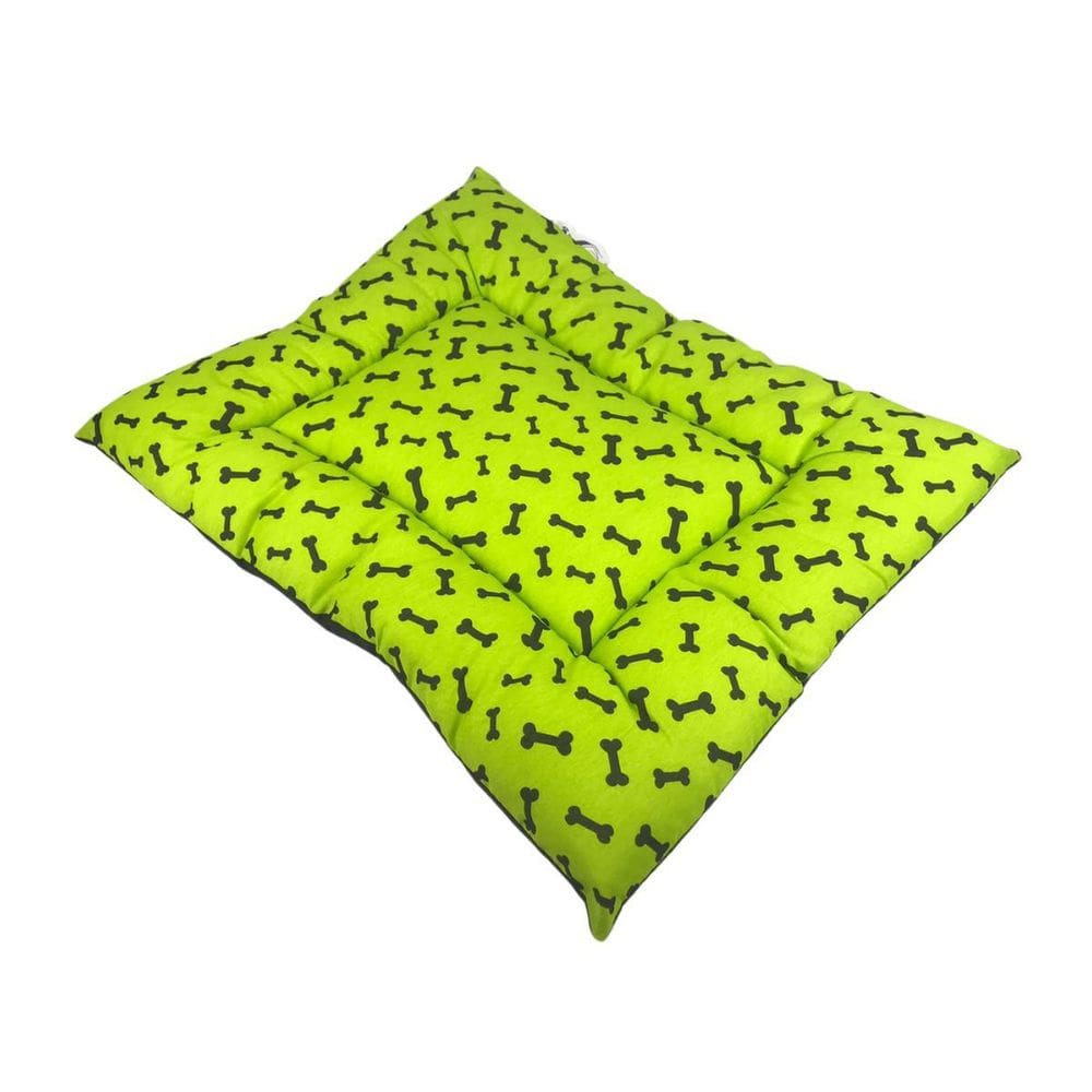 Almofada Para Cachorro Ossinho Verde 55x79cm Grande