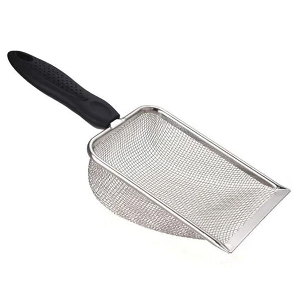 Pa Higienica Cata Coco Fezes Gato Cachorro Cao Pet Animais Aço Inox Limpeza Caixa Areia Bichinhos Estimaçao