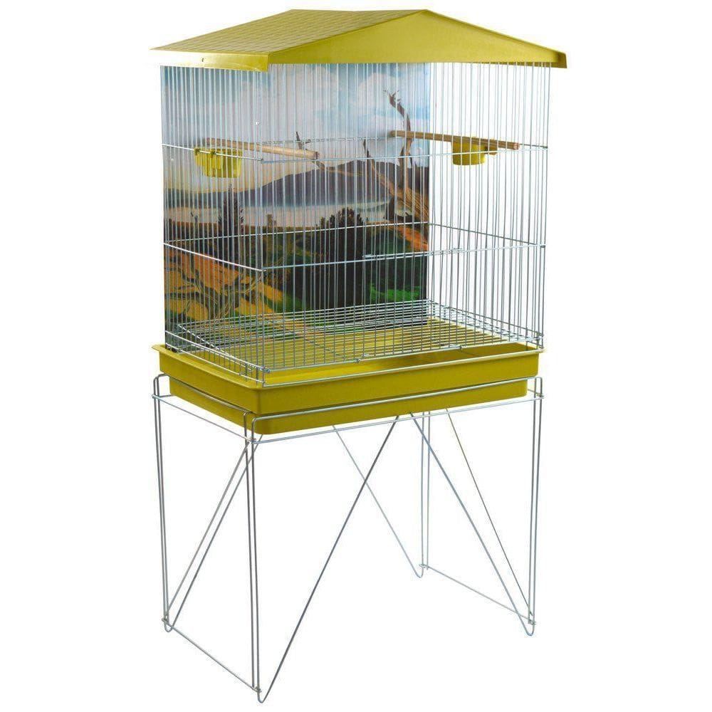 Viveiro Dobrável Médio Com Bandeja Amarela Paisagem