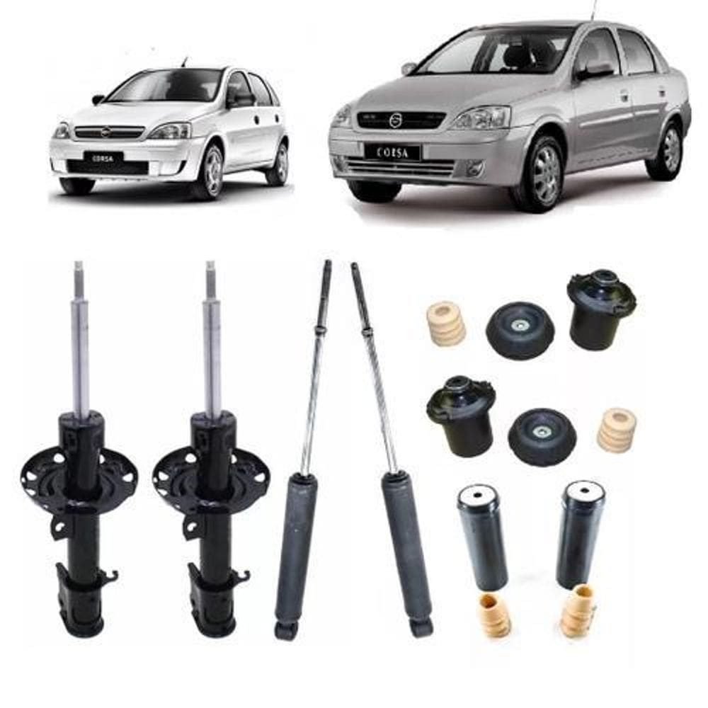Jogo Amortecedores + Batentes Peugeot 206