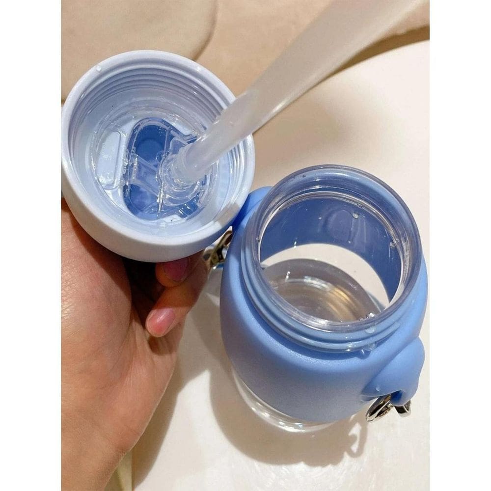 Garrafa De Água Temática Infantil Coelho Não Vaza Com Alça