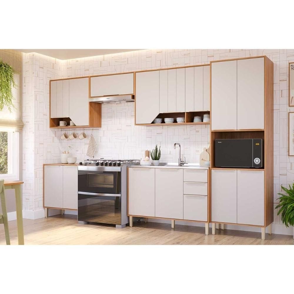 Kit Cozinha MGM 6 Peças Celeste C6P135 Cinamomo/Off