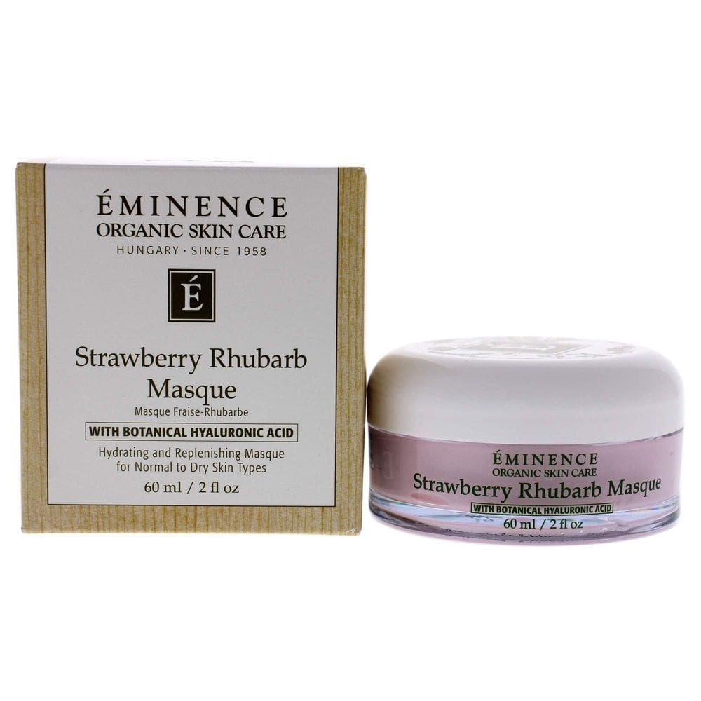 Máscara facial Eminence Organic Morango Ruibarbo 60mL