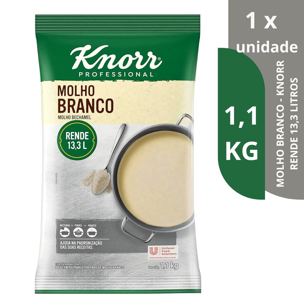 Molho Branco Knorr Professional Bechamel 1,1kg - Rende 13,3l