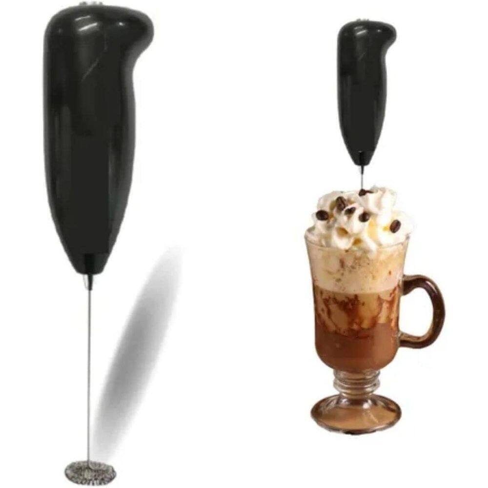 Mini Mixer Misturador Bebidas Portatil Misturar Leite Preto