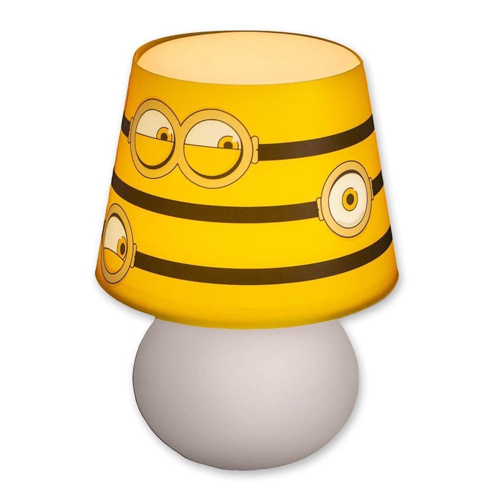 Abajur Luminária Micro Lampe Led Decoração Minions Óculos