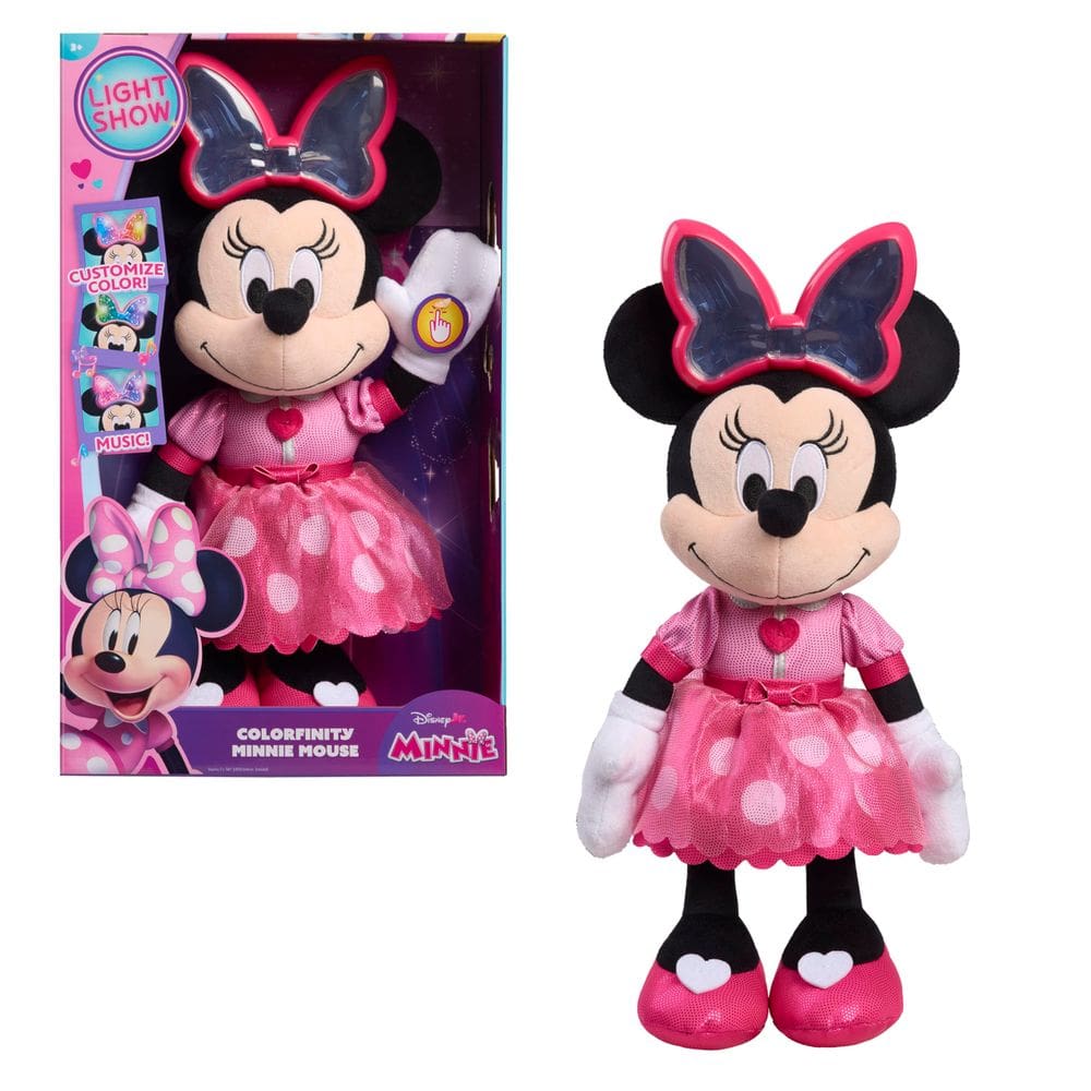 Pelúcia Interativa Disney Jr. Colorfinity Minnie Mouse