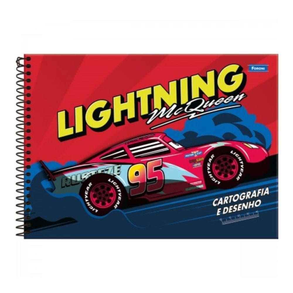 Caderno De Desenho Carros 80Fls Foroni