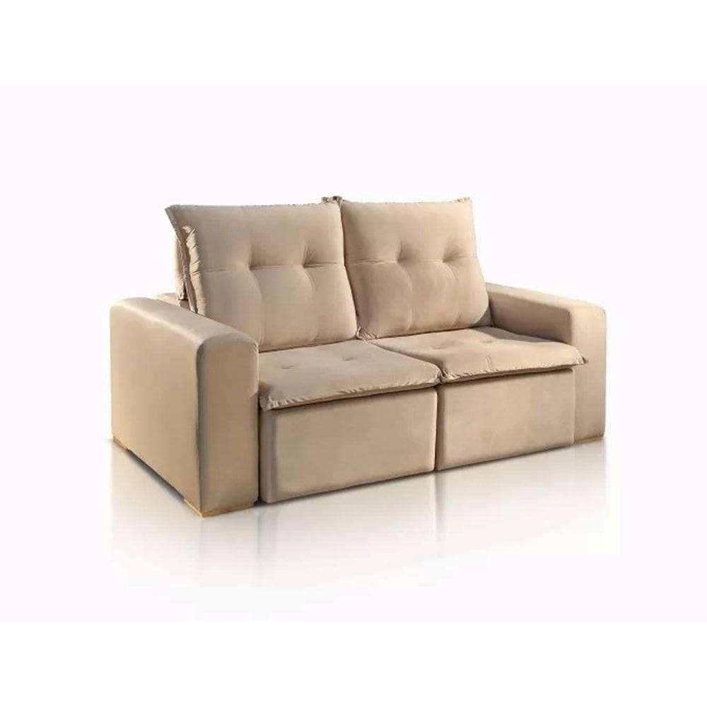 Sofá Retrátil e Reclinável Liverpool Luxo Veludo 1.8m Jc Estofados