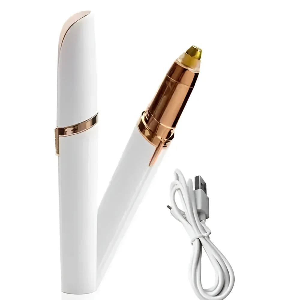 Caneta Depiladora De Sobrancelha Elétrica Usb Design Indolor Hipoalergênico Sem Dor Fio A Fio