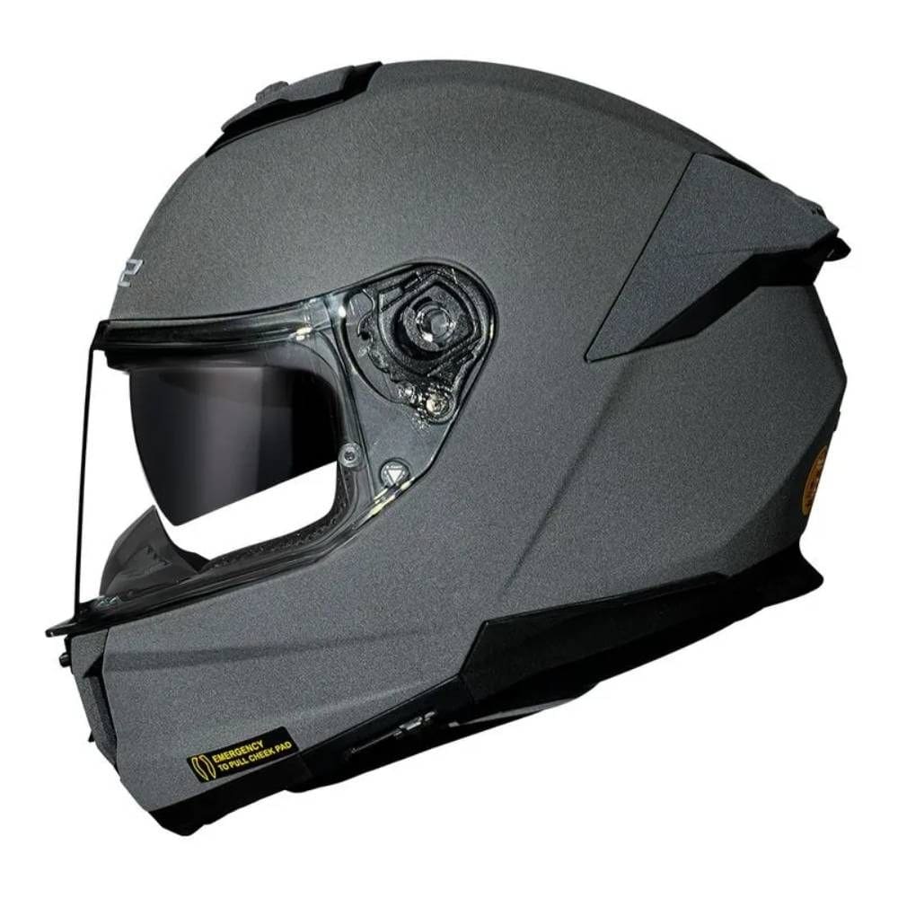 Capacete LS2 FF808 Stream II Monocolor Concrete Cinza