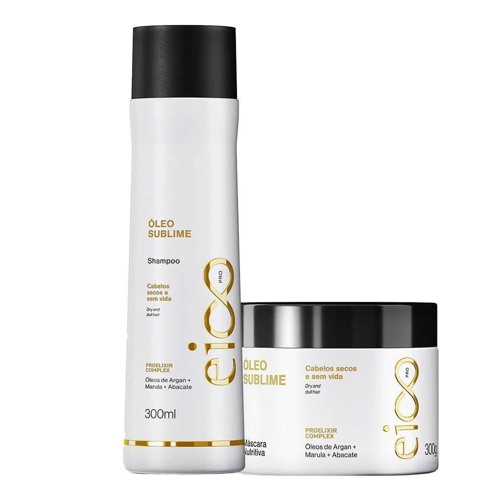 Kit Eico Pro óleo Sublime Sh 300ml + Másc 300ml