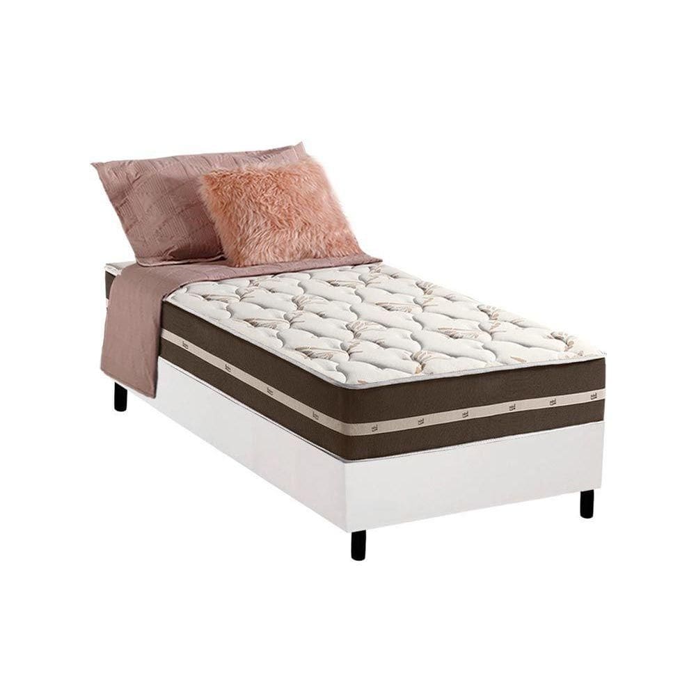 Cama Box Solteiro + Colchão Molas D Angelis Anjos Classic