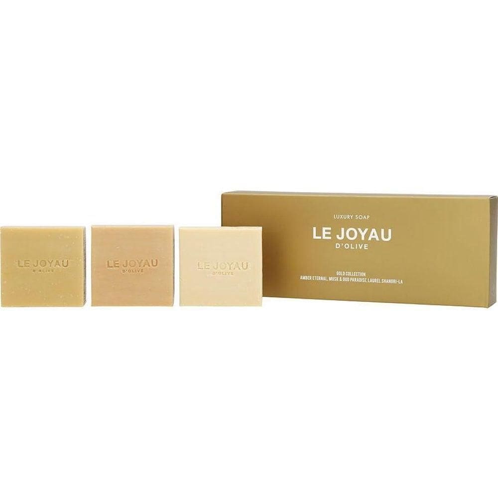 Kit Presente Feminino Le Joyau D`olive Variety Gold Collection Todos São Sabonete De Luxo 100 Ml