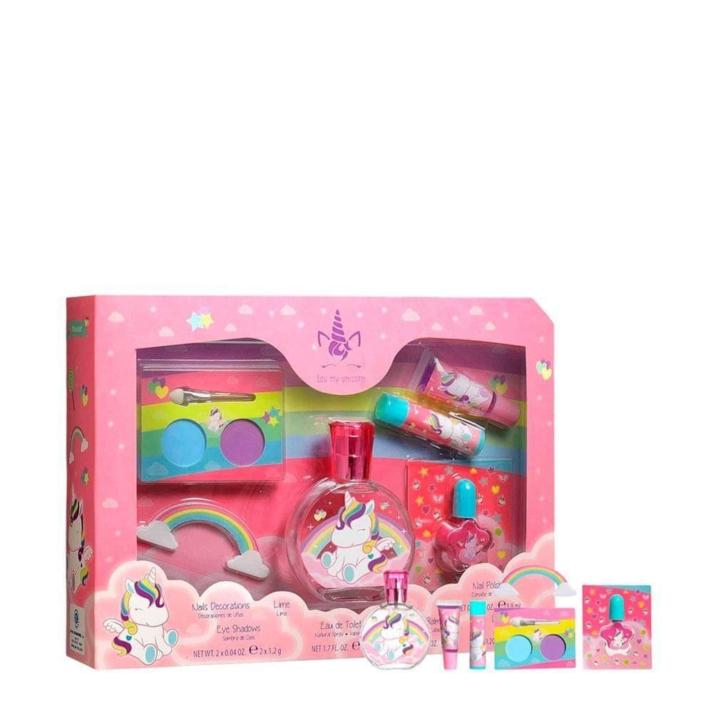 Kit Eau My Unicorn Feminino - Eau De Toilette + Esmalte + Lip Balm + Lip Gloss + Sombras