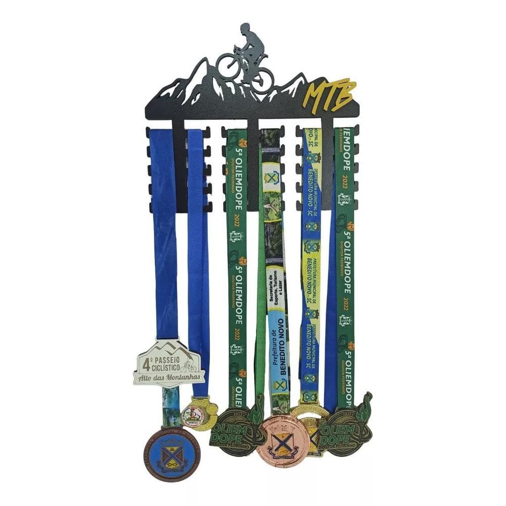 Suporte Medalhas Mountain Bike Porta Medalha Expositor 30