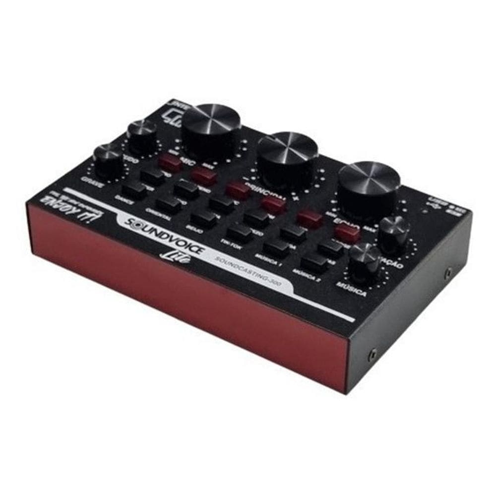 Interface de Áudio USB Celular Soundcasting-300 - Preto