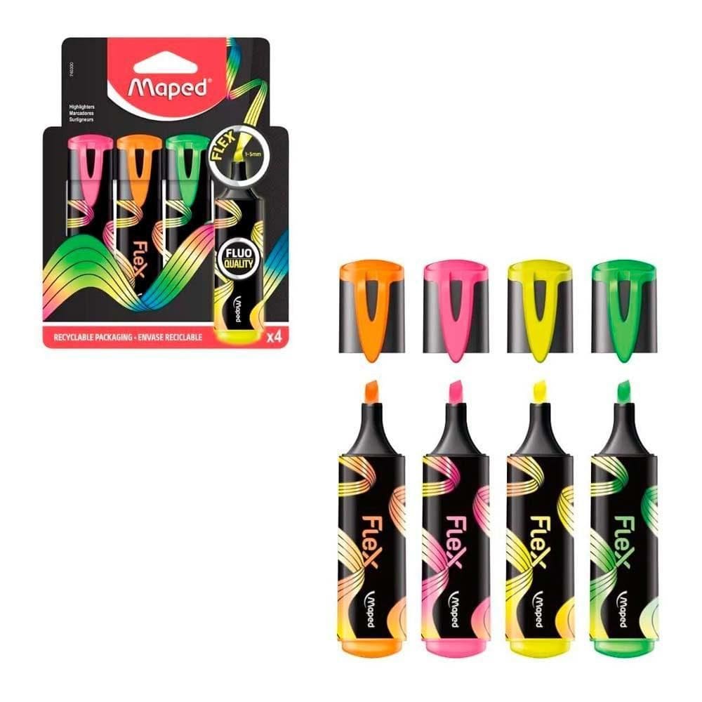 Caneta Marca Texto Cores Flex Neon 1Un - Maped