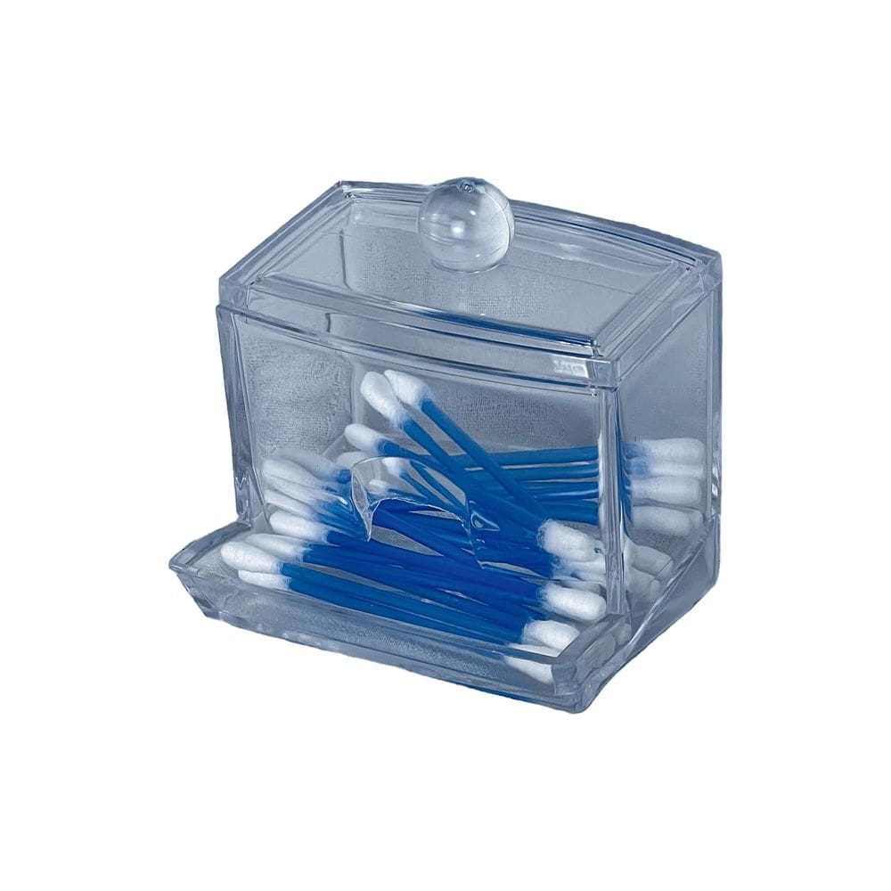 Porta Cotonete Acrílico Organizador Banheiro Penteadeira