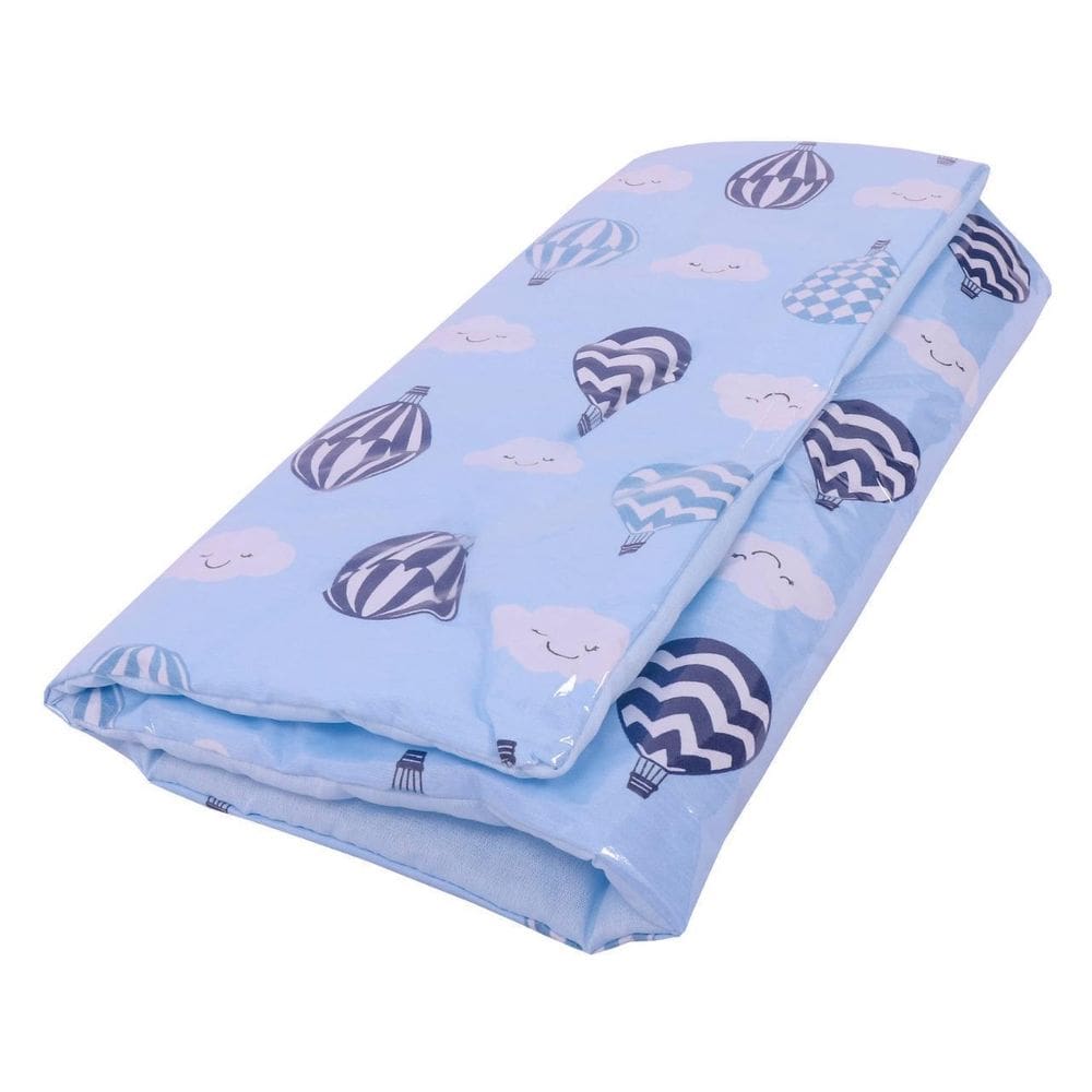 Trocador Portátil Fraldas Impermeável Para Bebê Balão Azul