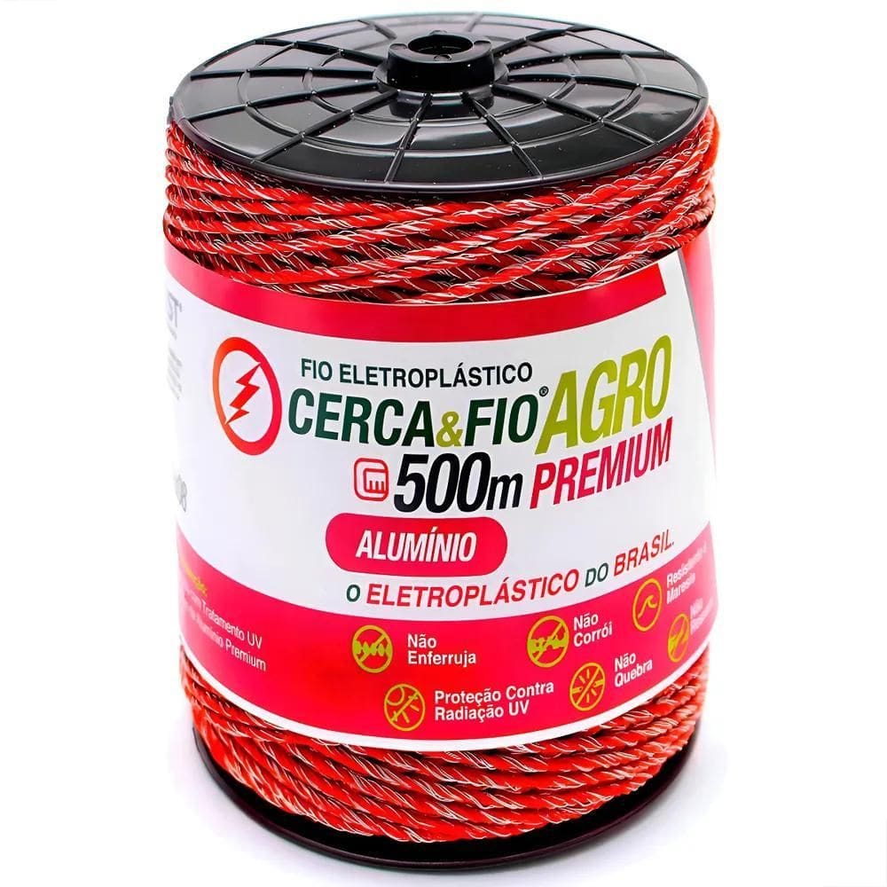 Fio Eletroplástico Igecast Alumínio 9X6 Laranja Inteiro 500M