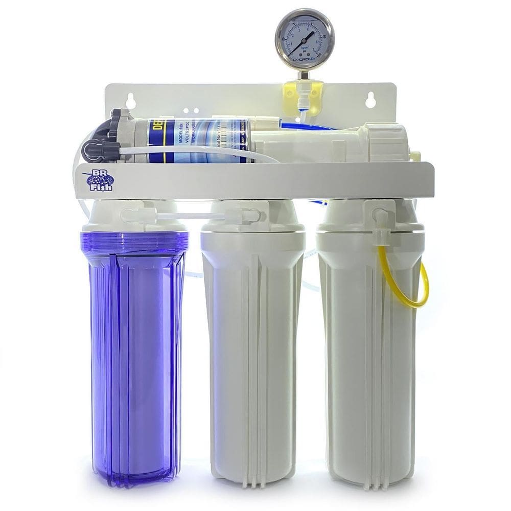 Filtro Osmose Reversa 50Gpd + Manômetro + Bomba Completo 110