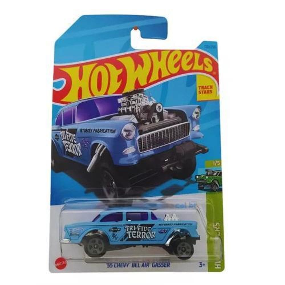Carrinho Hot Wheels 55 Chevy Bel Air Gasser Hkk26 2023K