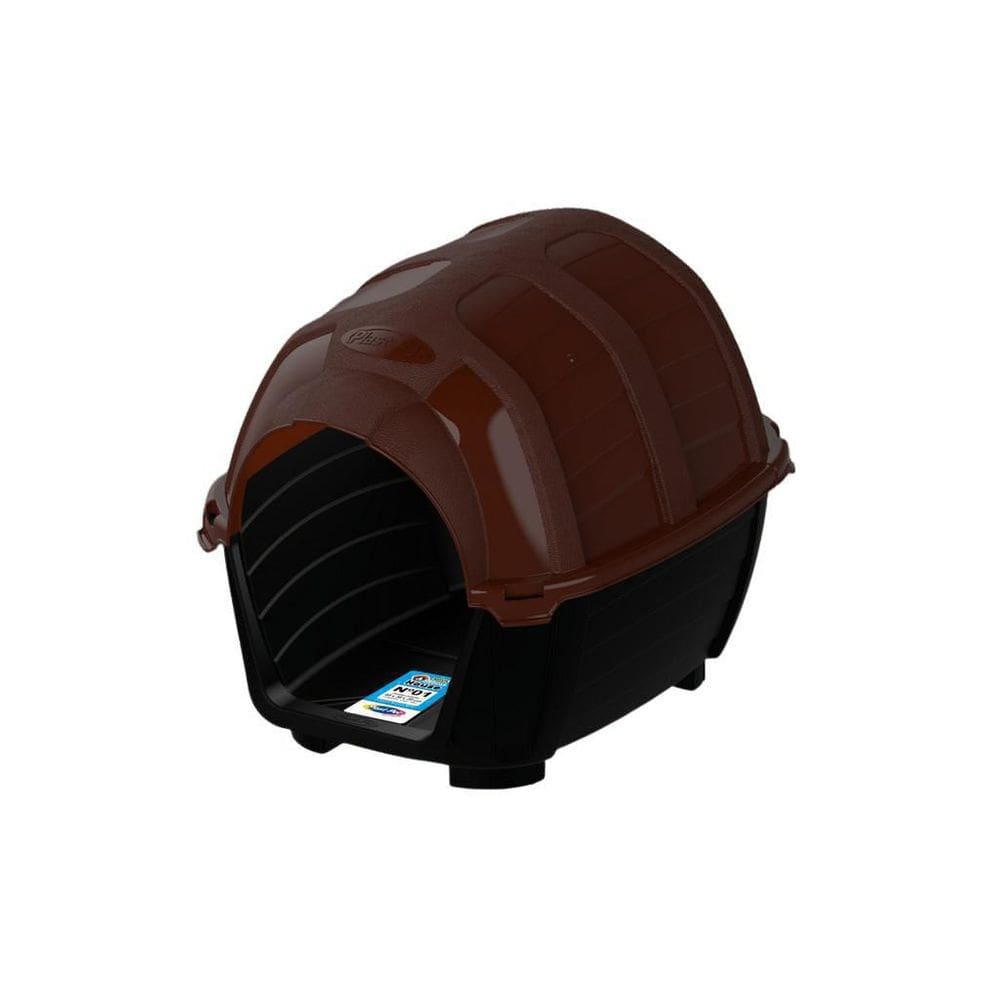 Casinha Para Cães Stone House Plast Pet - Marrom Nº1