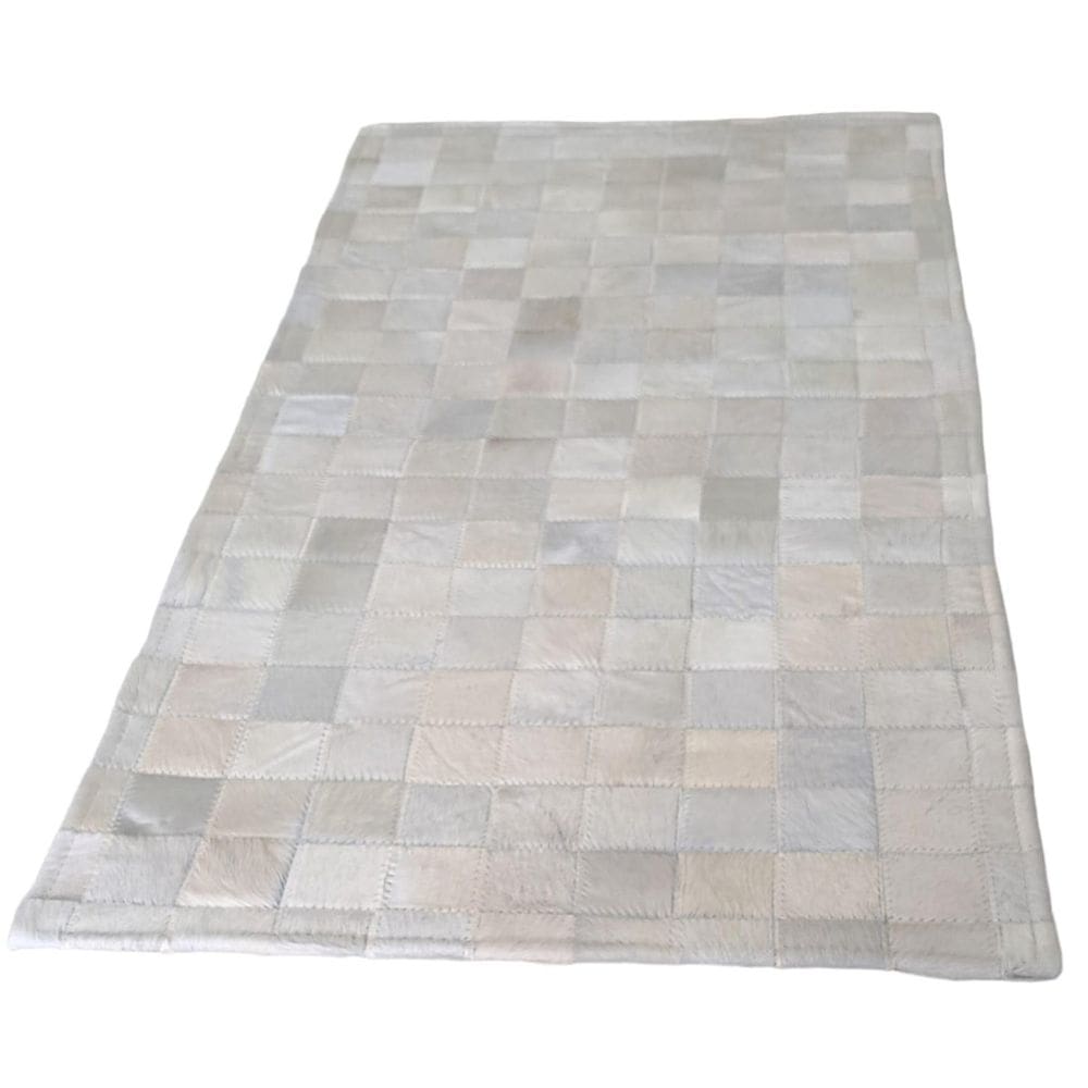 Tapete De Couro Bovino Branco 2,00 X 2,50