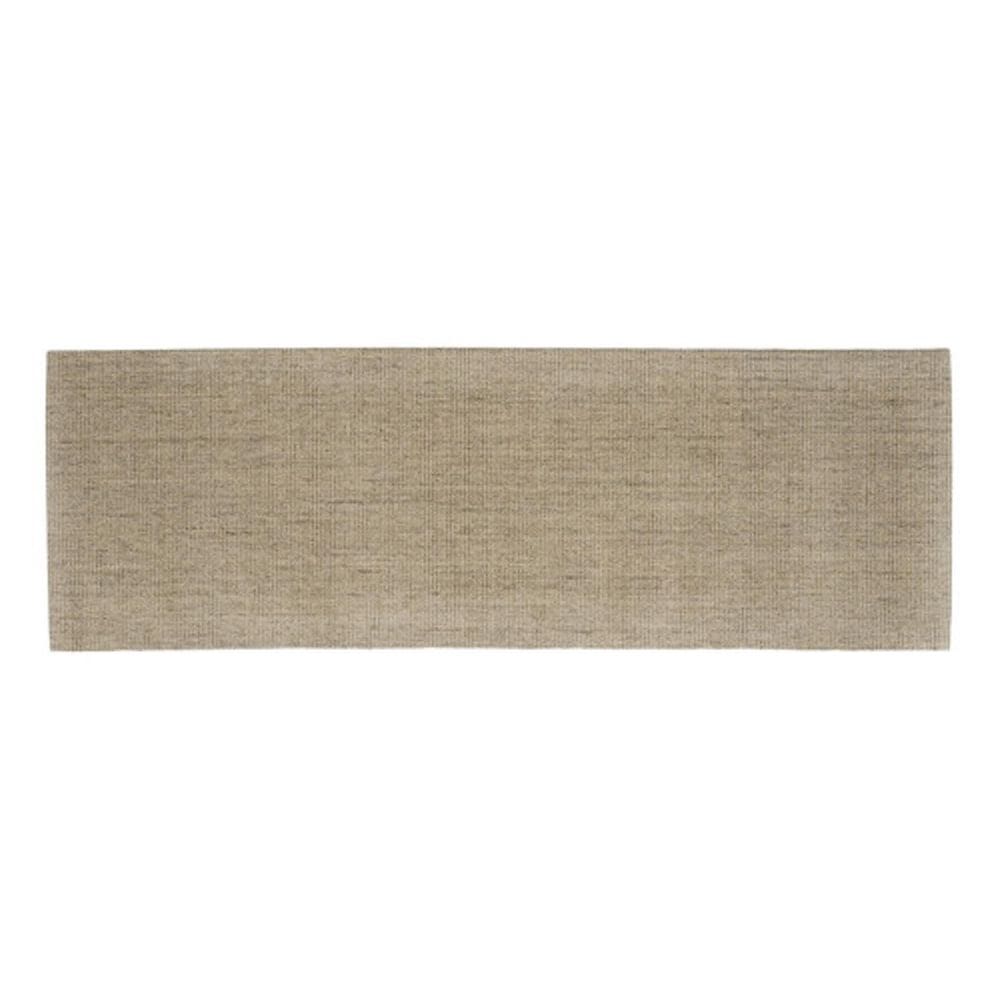 Tapete Passadeira Lisa Retangular Juta Bege 0,6X1,8M Apaeb