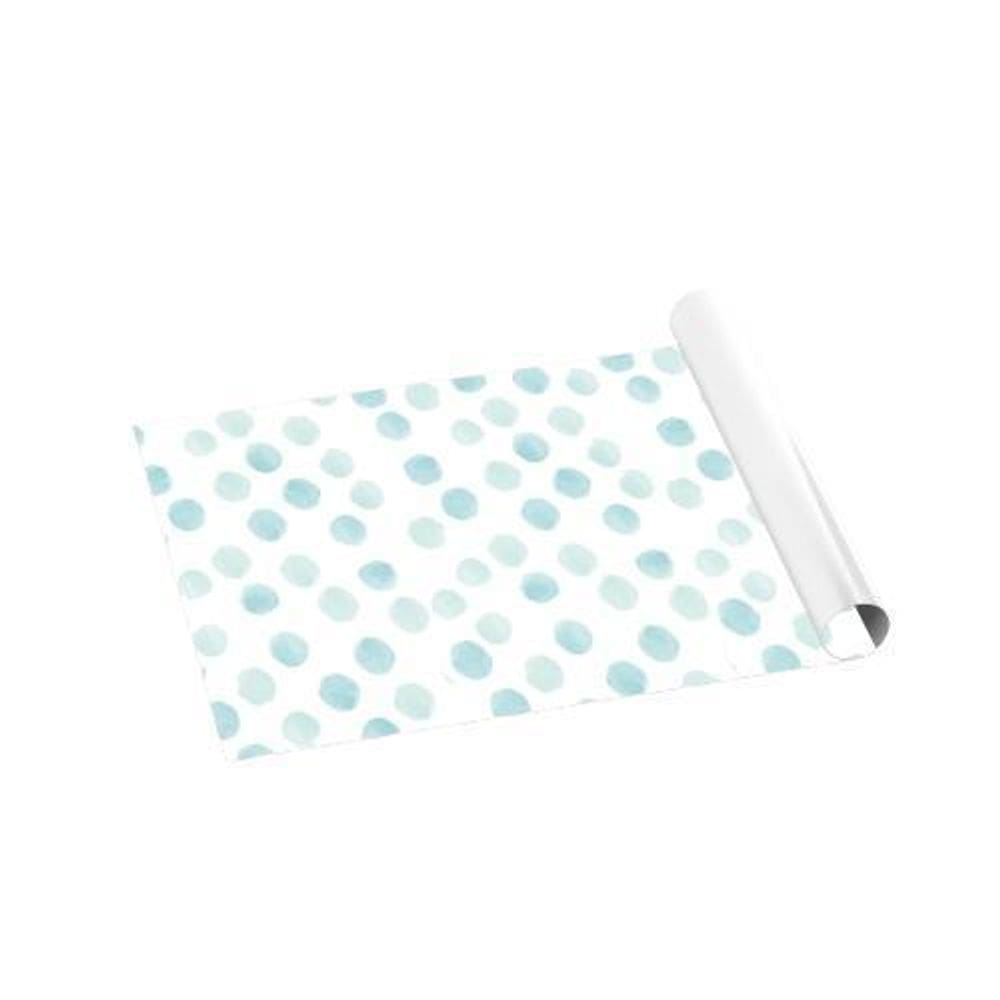 Papel De Parede Adesivo Infantil Bolinhas Azul 2,80M