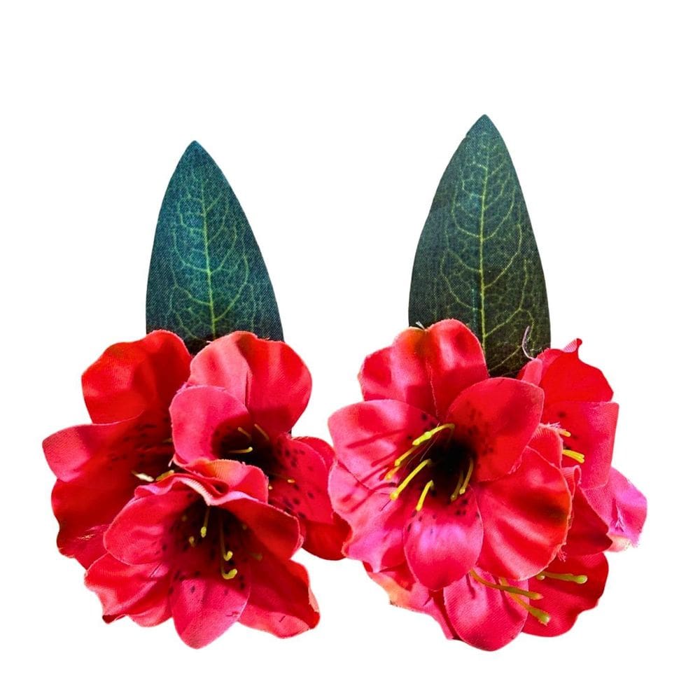 Porta Guardanapo Astromélia Vermelha Decoração Mesa 10Un