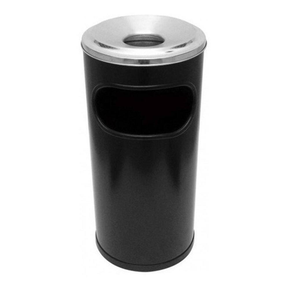 Lixeira Cinzeiro 22L Em Plastico Aro Alumínio Bituqueira