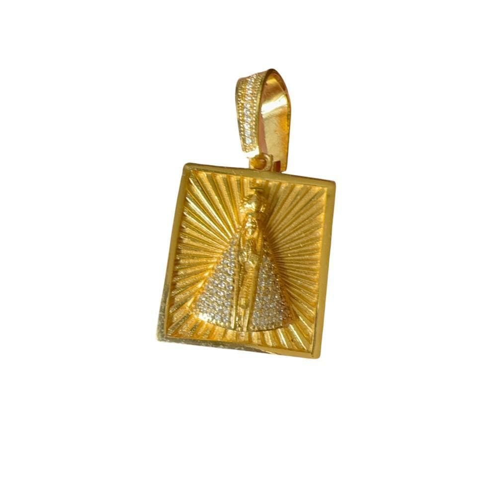Pingente Nossa Senhora Cravejada - Banhado A Ouro 18K
