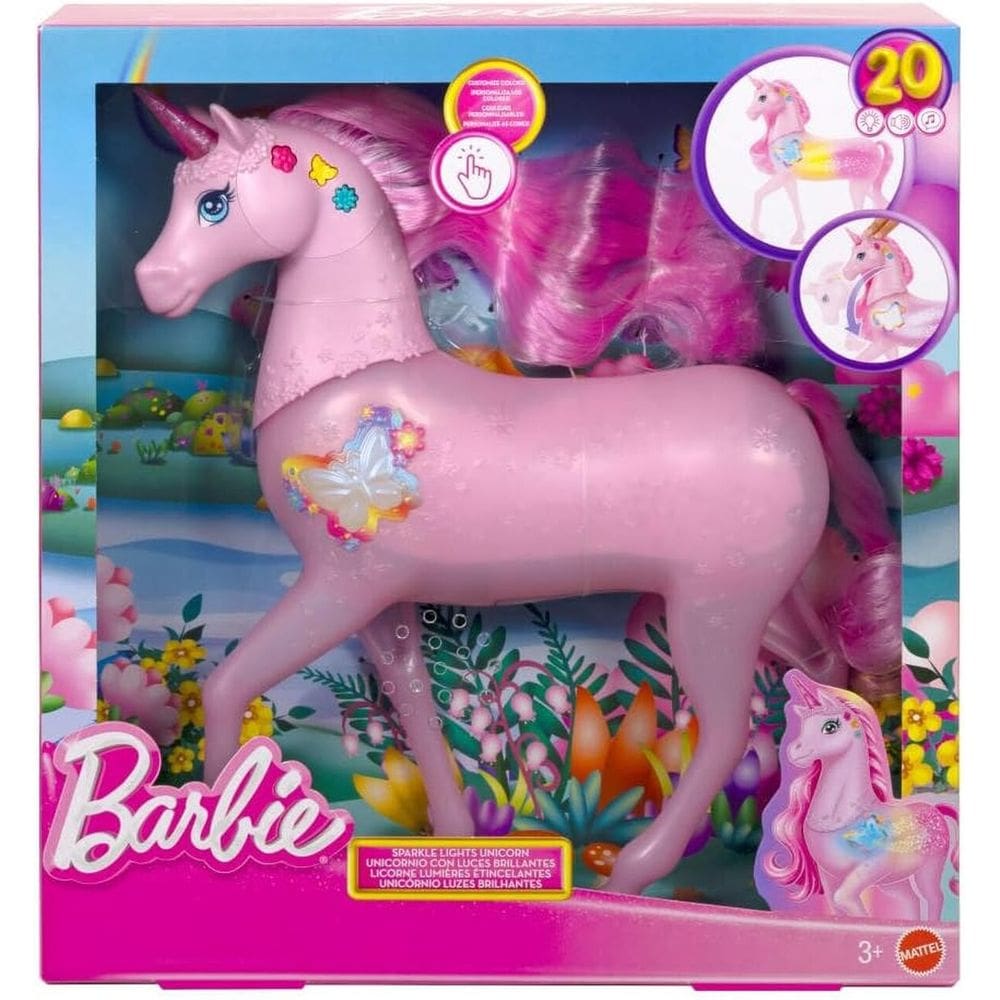 Boneca Barbie Fantasy Unicórnio Muda De Cor Mattel - JCP78