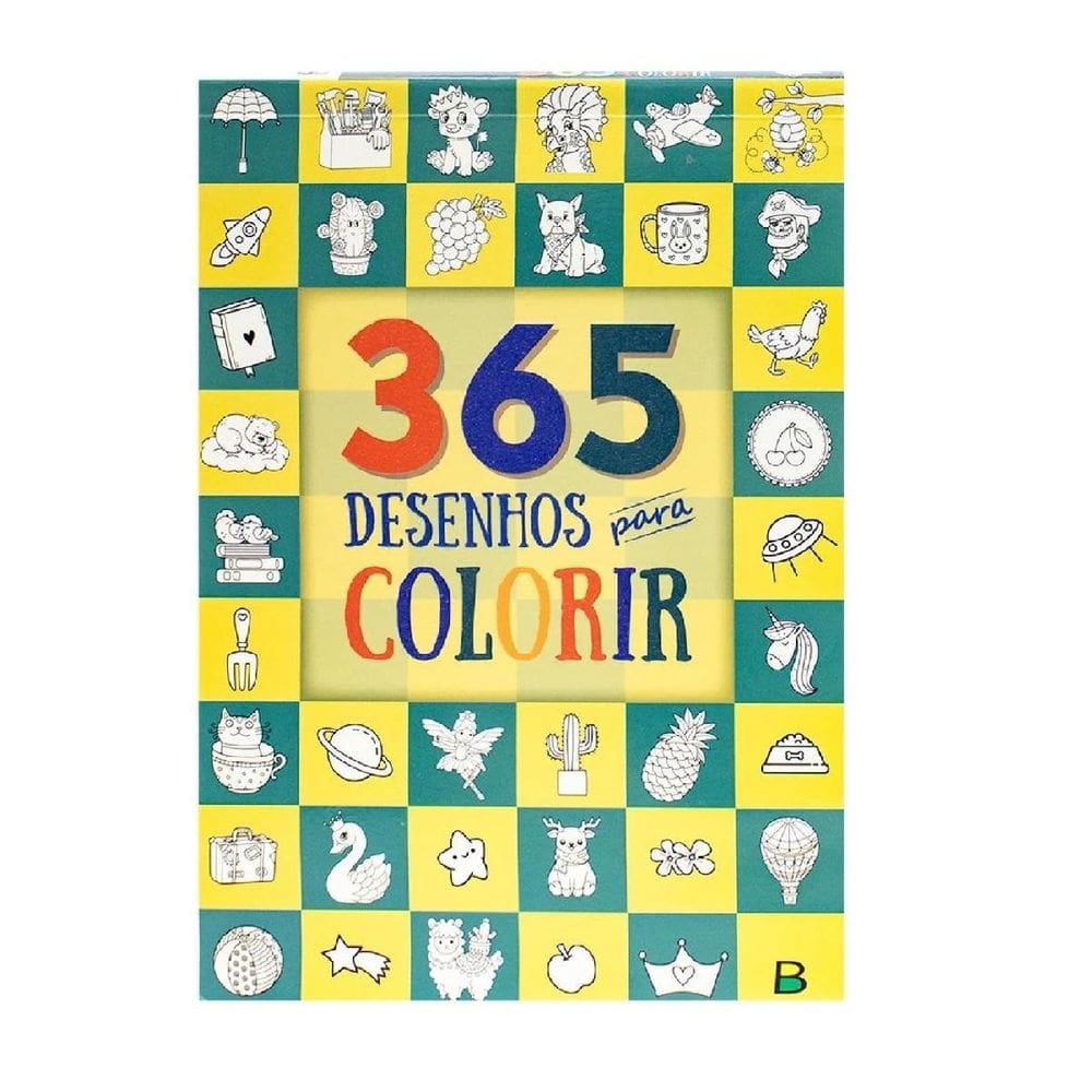 Livro Infantil 365 Desenhos Para Colorir Divertido Crianças
