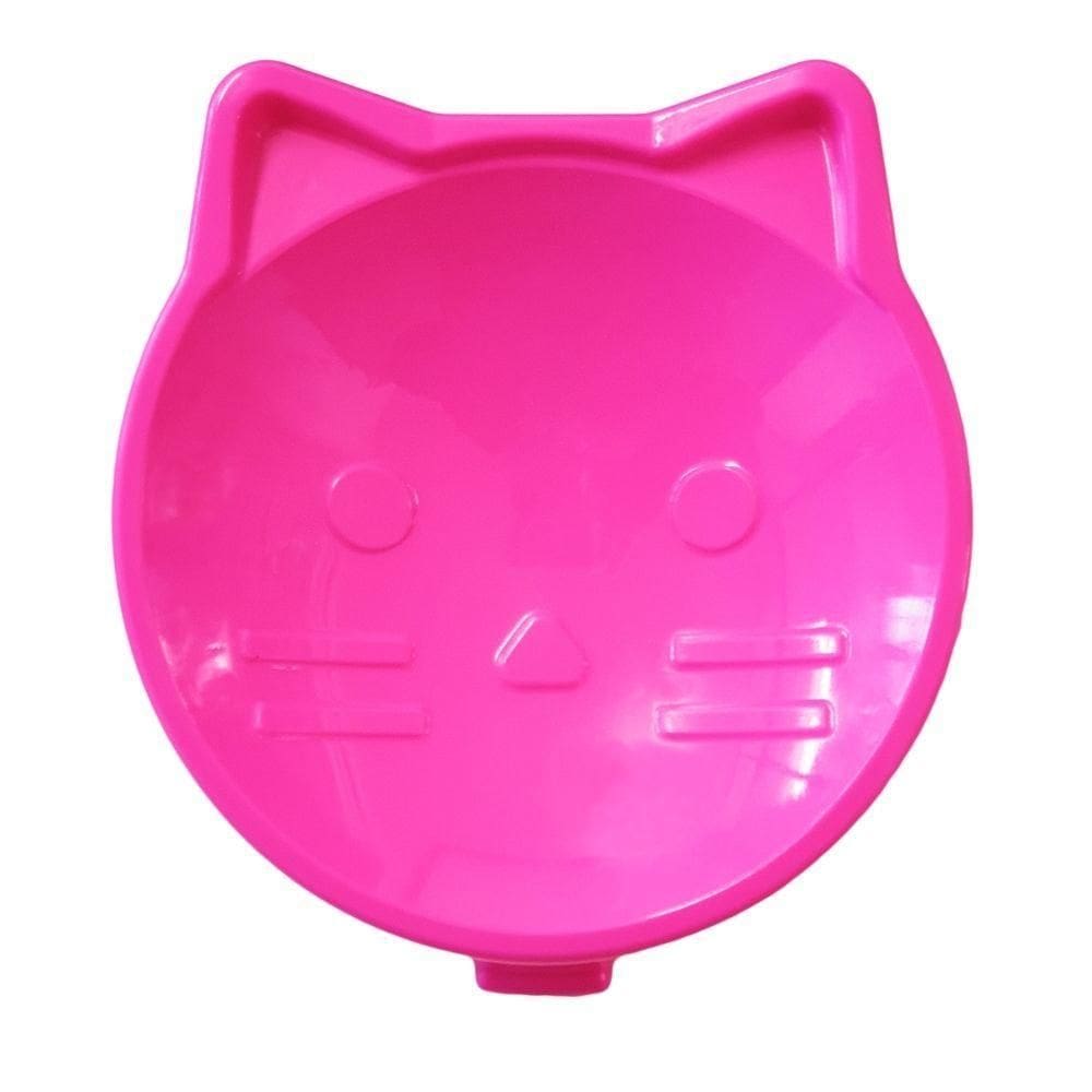 Comedouro Funcional Para Gato Cor Rosa