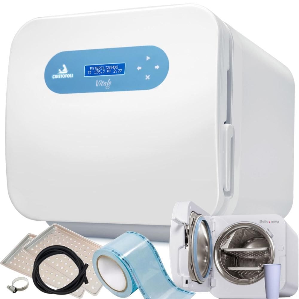Autoclave Cristófoli Vitale Class CD 12L + Embalagem Tubular