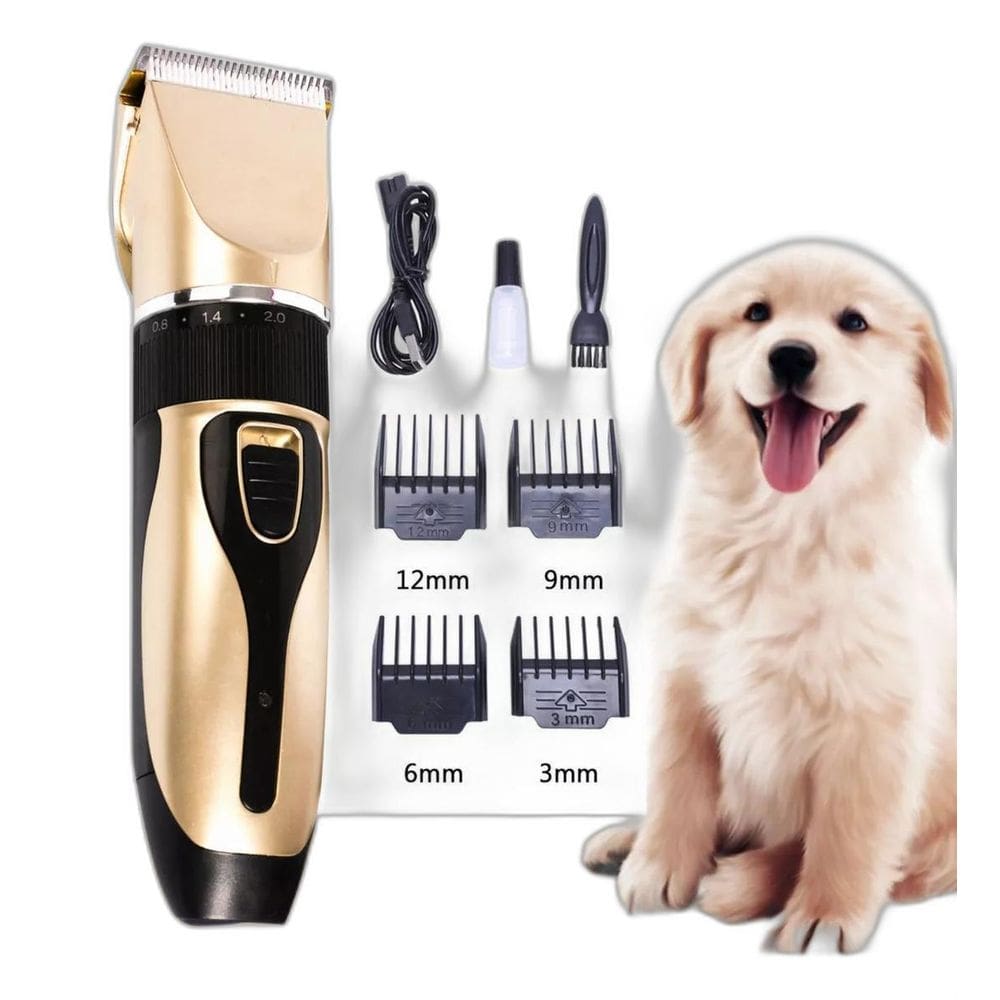 Máquina de Tosa Recarregável - Pentes 3mm, 6mm, 9mm, 12mm