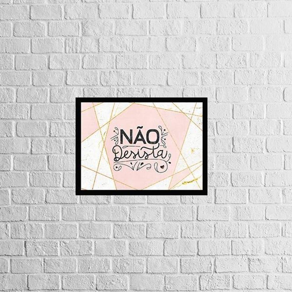 Quadro Não Desista 24X18Cm