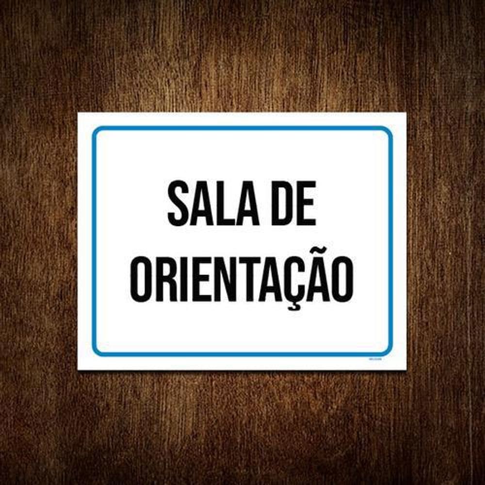 Kit 10 Placas Sinalização Azul 18x23cm  10 Unidades