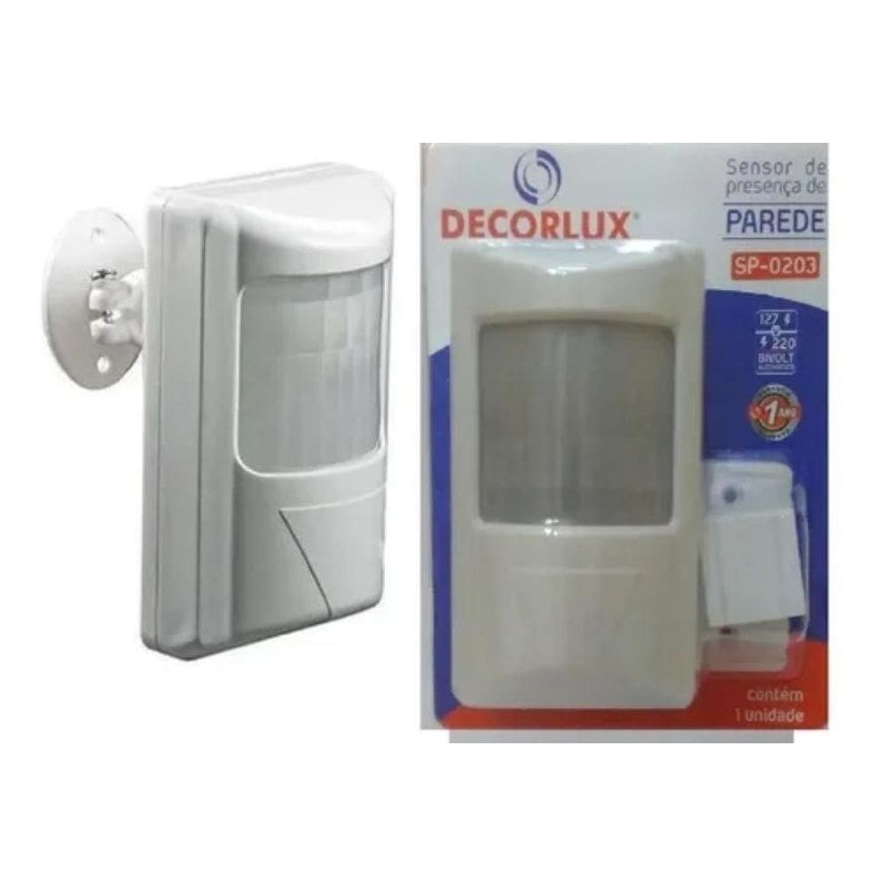 Sensor Presença Parede Sobrepor 180G Sp0203 Decorlux