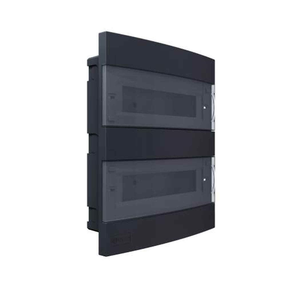 Cd De Embutir Para Disjuntor 28 Din - 24 Ul Preto - Espaço Para 24 Disjuntores Monopolar