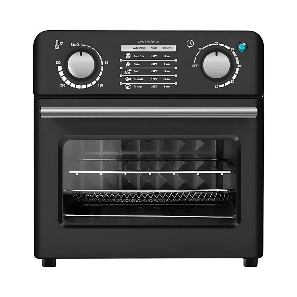 Forno Elétrico Fritadeira Assar Fritar 10 Litros Preto Voltagem:110V