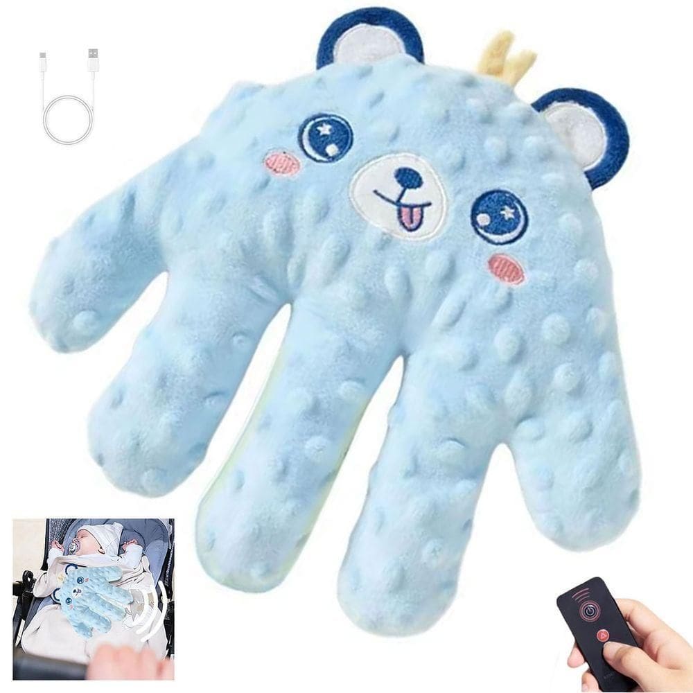 Almofada Maozinha Mao Nana Nenem Bebe Criança Sono Tapinha Naninha Soneca Aconchego Usb Recarregavel Controle Remoto