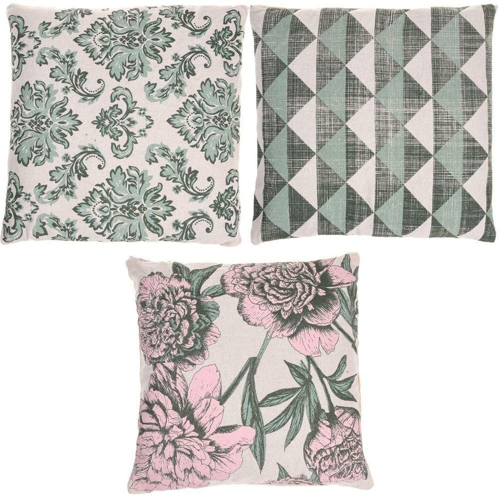 Kit 3 Almofada Panamá Decorativa 100% Algodão 45x45cm Clássico