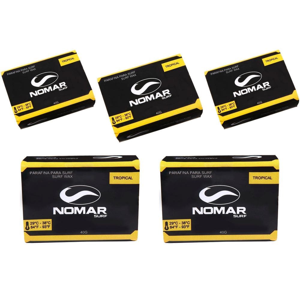 Kit 5Un Parafina Nomar Surf Água Tropical 40G