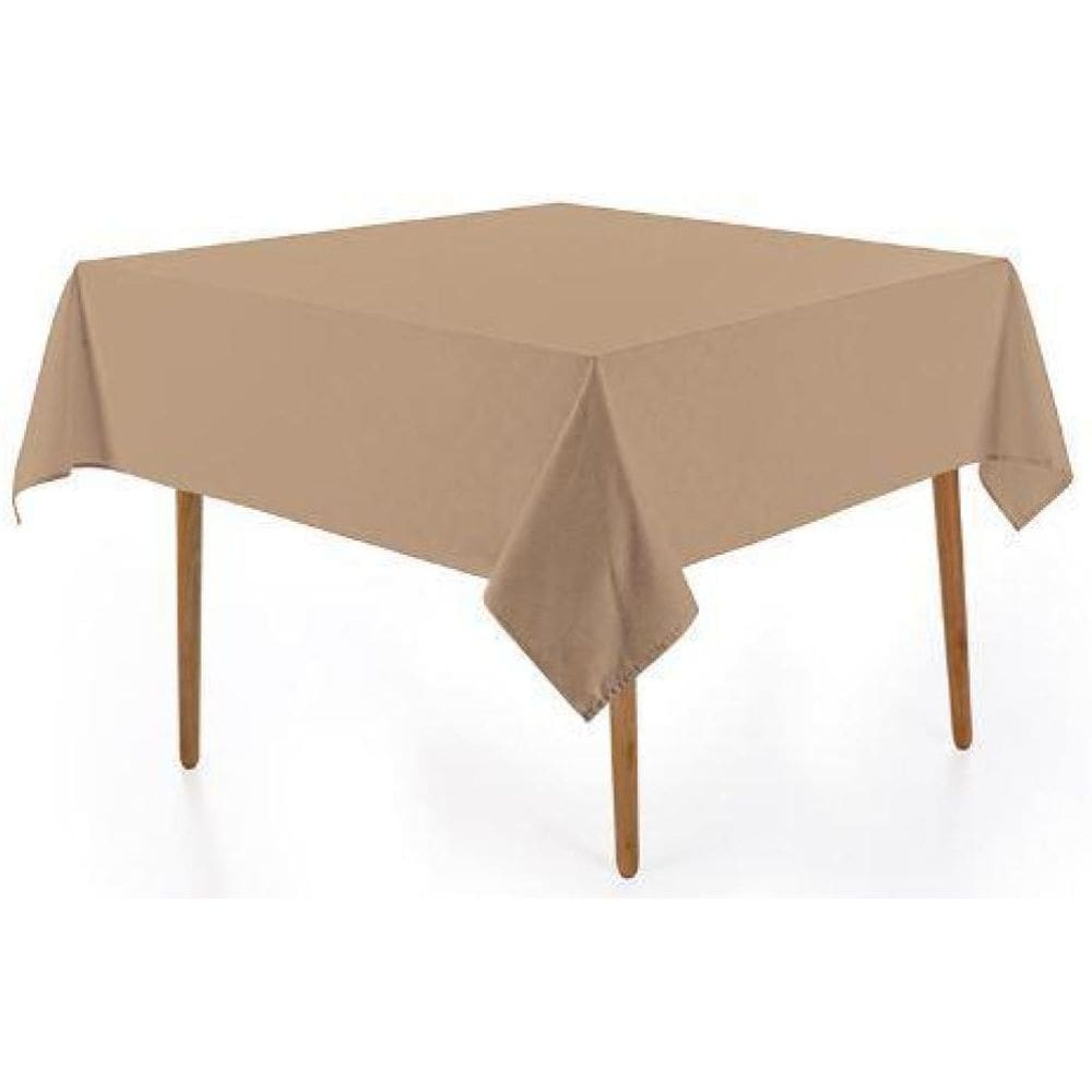 Toalha De Mesa Quadrada 8 Lugares Alamanda Marrom Karsten